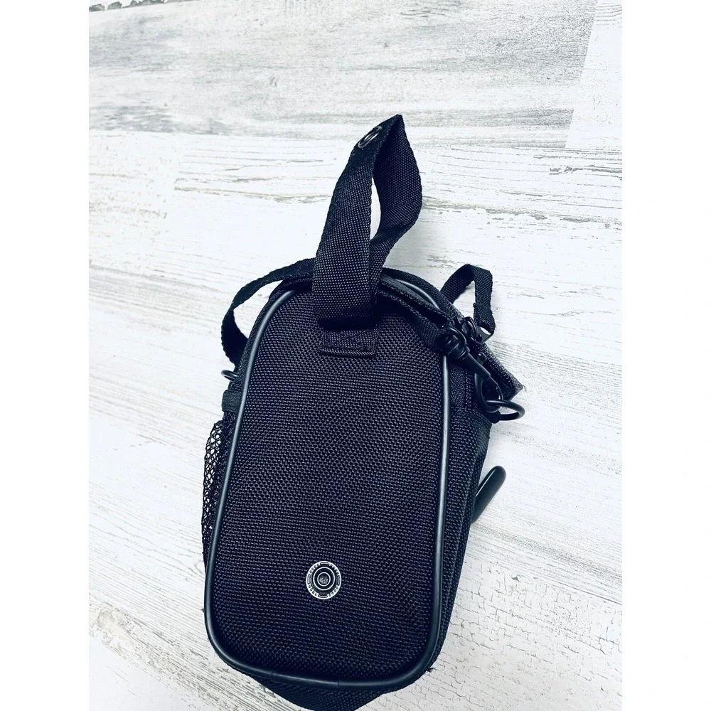 Vintage Eddie Bauer Camera Bag Gray Crossbody Travel Nylon Zip Pocket Pouch‎